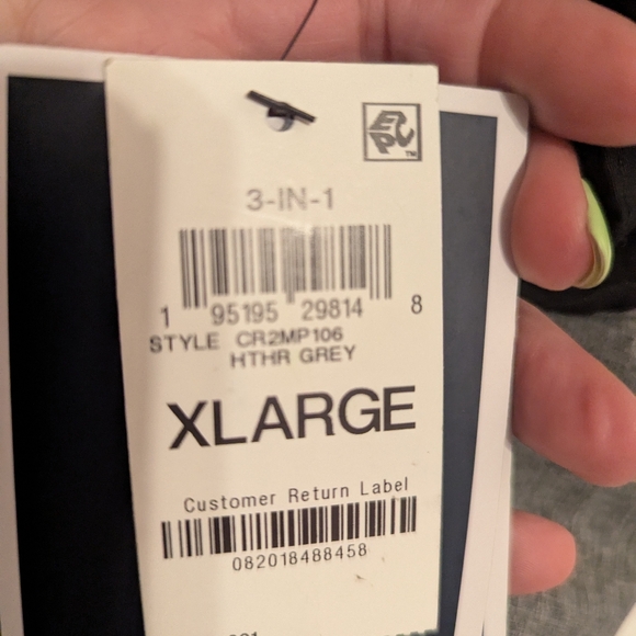 Club Room 3 In 1 Men's Gray and Black Jacket - Picture 6 of 8